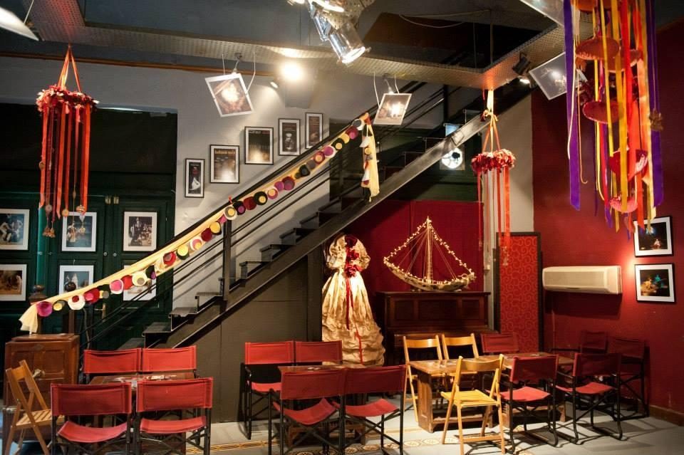 The foyer of the Aeroplio Theatre at 17 Kefallinias Street